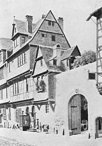 Bild: Goethes Geburtshaus um 1755